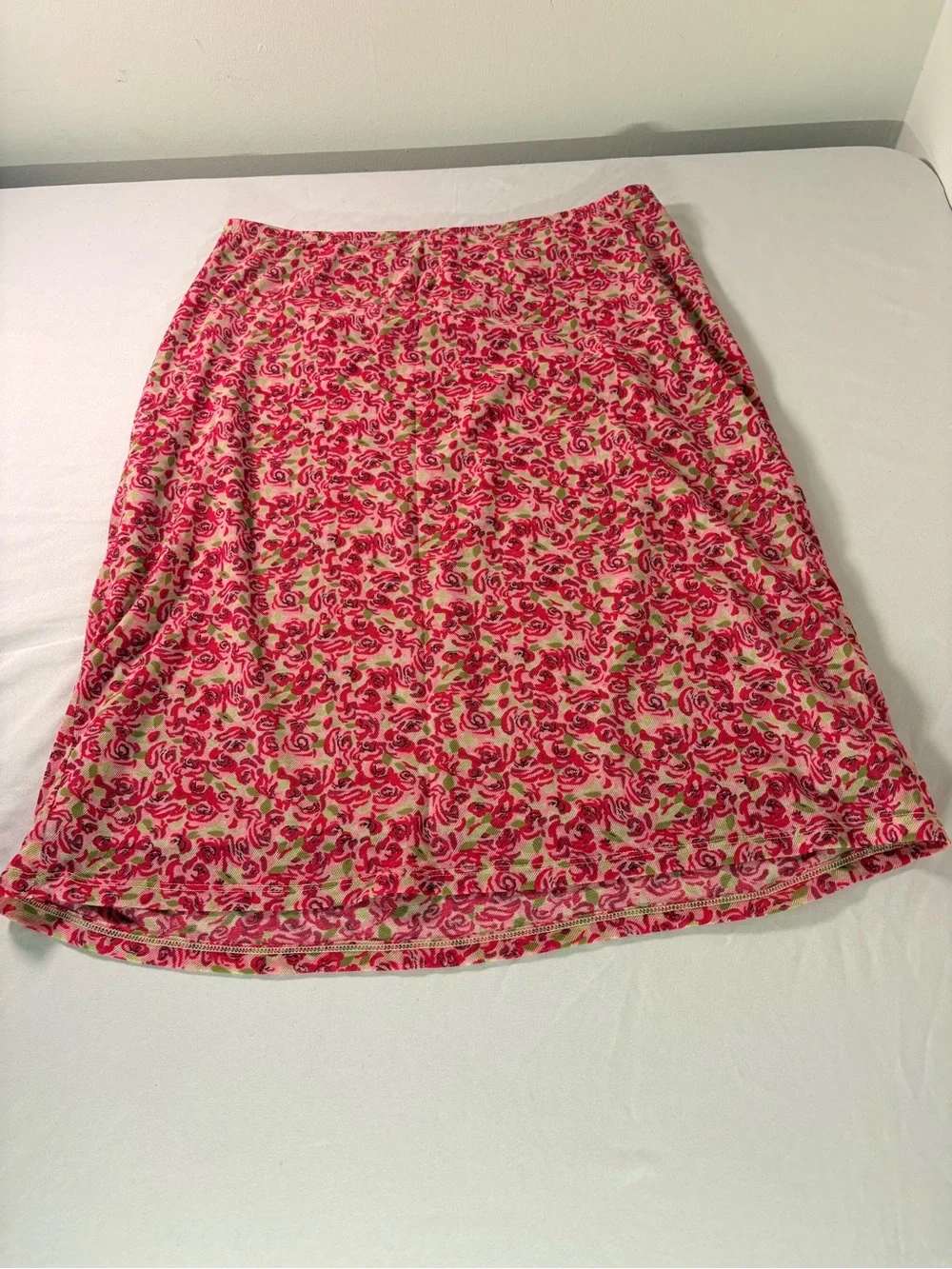 Floral Pink A-Line Women's Skirt